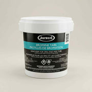 White 1.5 kg bucket of Jacuzzi Bromine Tabs sanitizer for spas and hot tubs