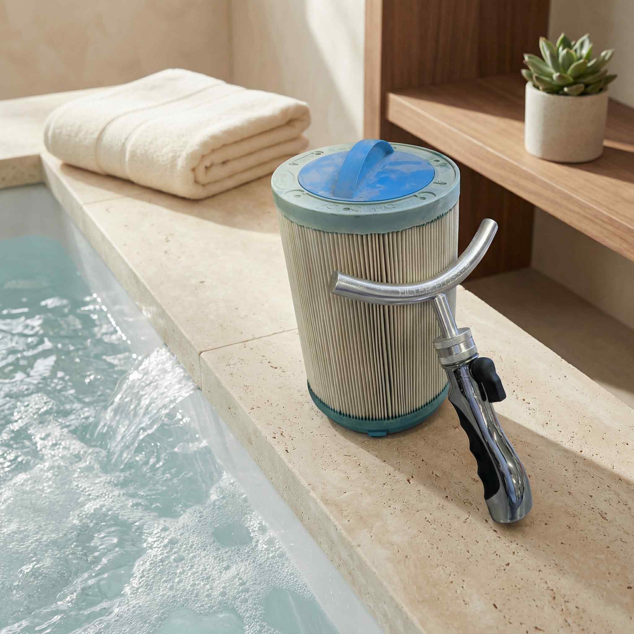 Capo Filter Flosser AquaMagic – Hot Tub Filter Cleaner Tool