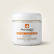 White jar of PharmaSpa Tiger Balm spa and bath crystals with red and orange label