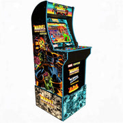 Arcade 1Up Marvel Superheroes upright arcade cabinet with colourful marquee and control panel