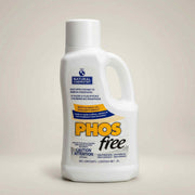 White 2L bottle of Natural Chemistry Phosfree phosphate remover with blue and yellow label