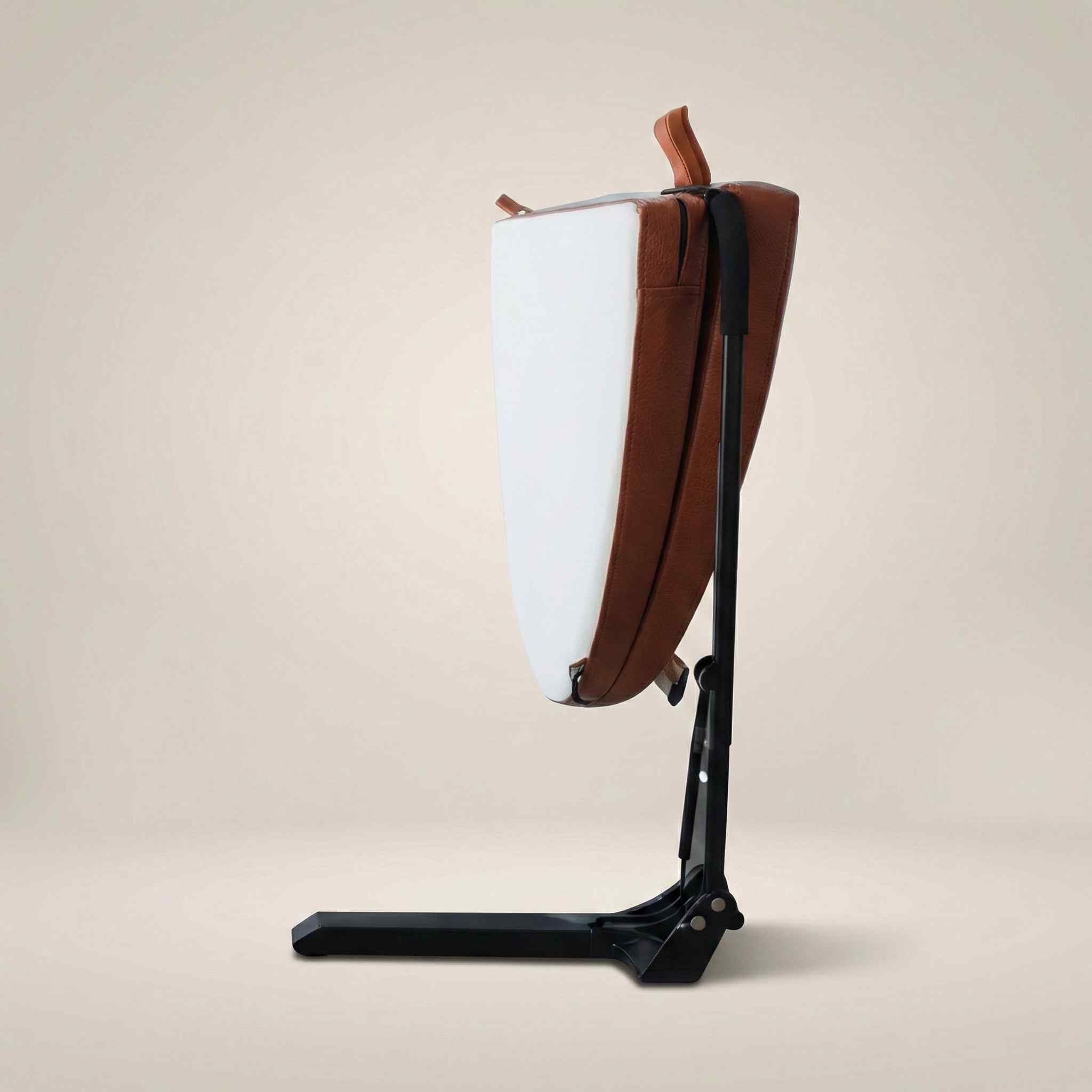 CoverMate Freestyle cover lifter fully assembled with the arm extended holding a spa cover