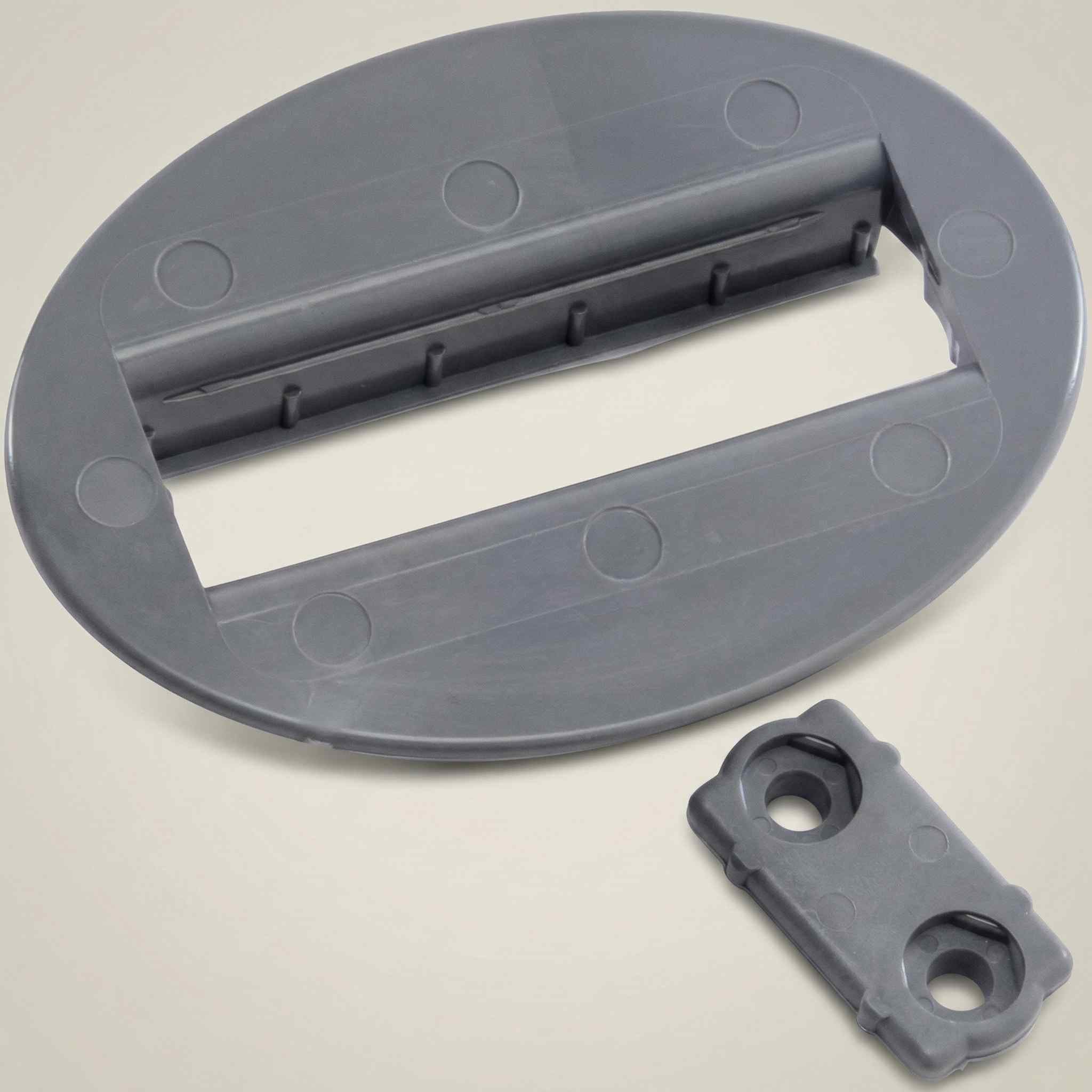 Jacuzzi® Pillow 400 Series Slider showing mounting bracket and locking clips