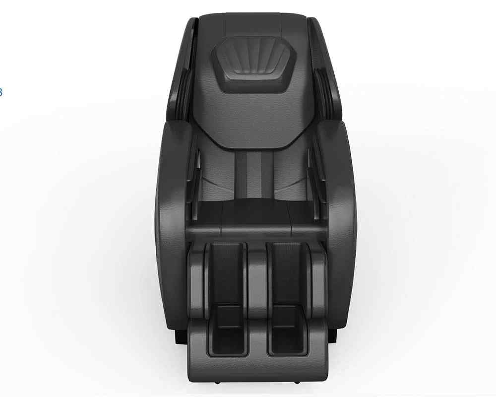 Jacuzzi JPro503XR massage chair with blue LED accent lights in a front-facing reclined position