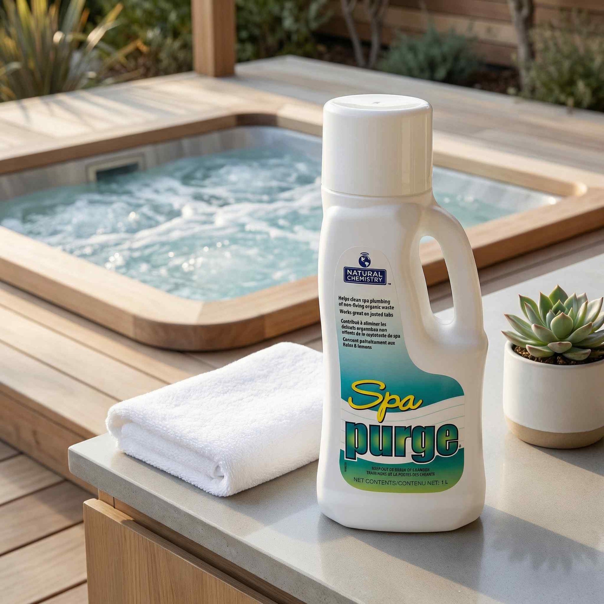 CapO Spa Purge 1 L – Natural Chemistry Hot Tub System Cleaner